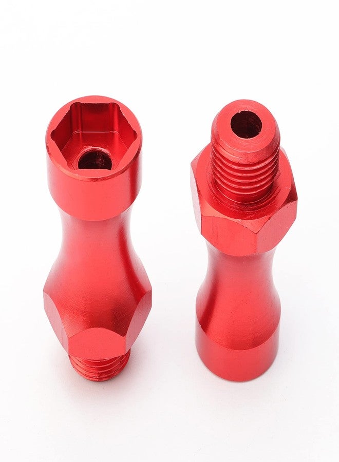 Rchobbytop 4pcs Aluminum 12mm to 17mm Wheel Hex Hub Conversion Adapter for 1/10 RC Buggy SCT Monster Truck Traxxas Redcat Arrma Upgrade Parts, Red - Image 4